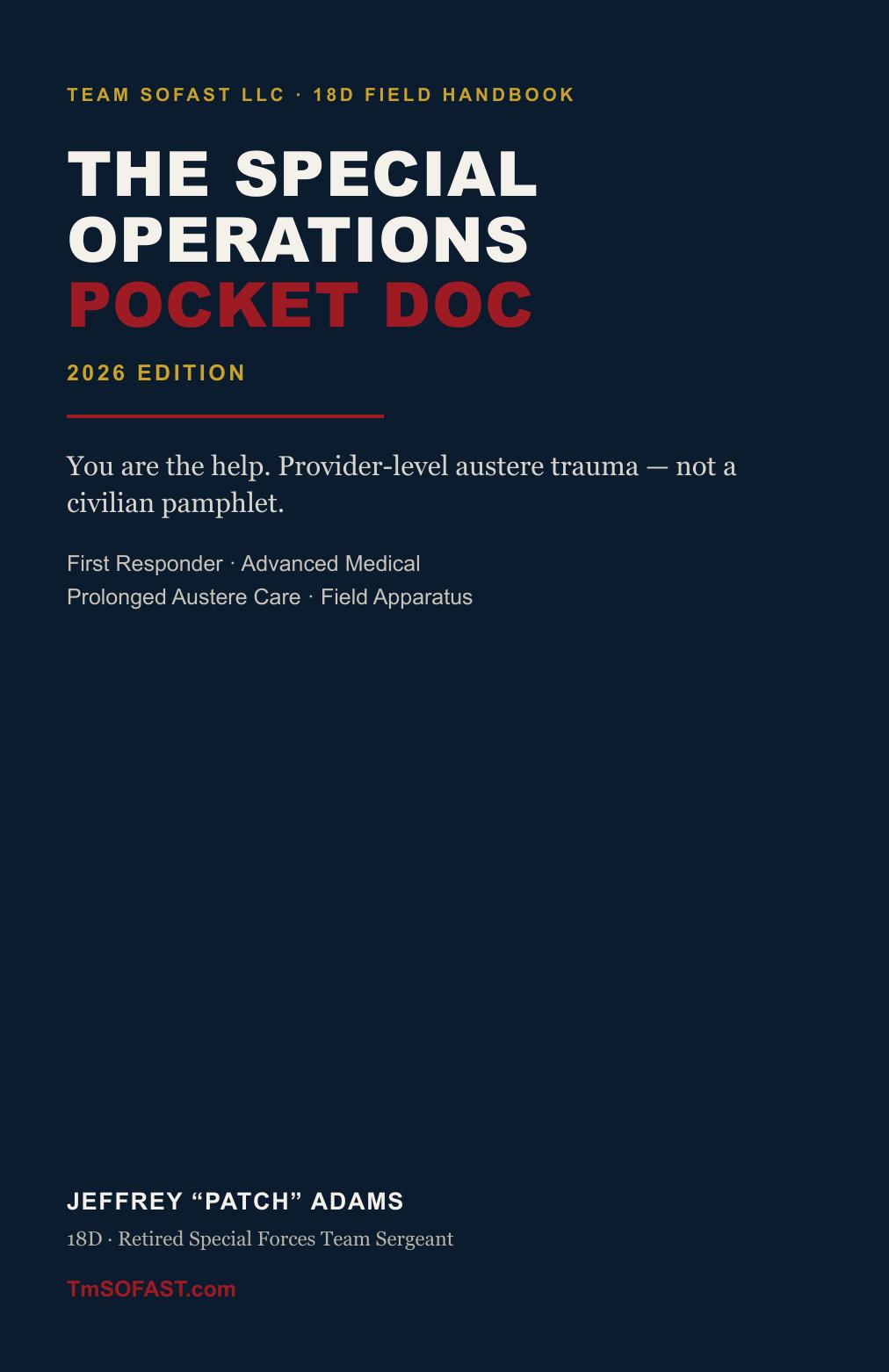 The Special Operations Pocket Doc — Paperback